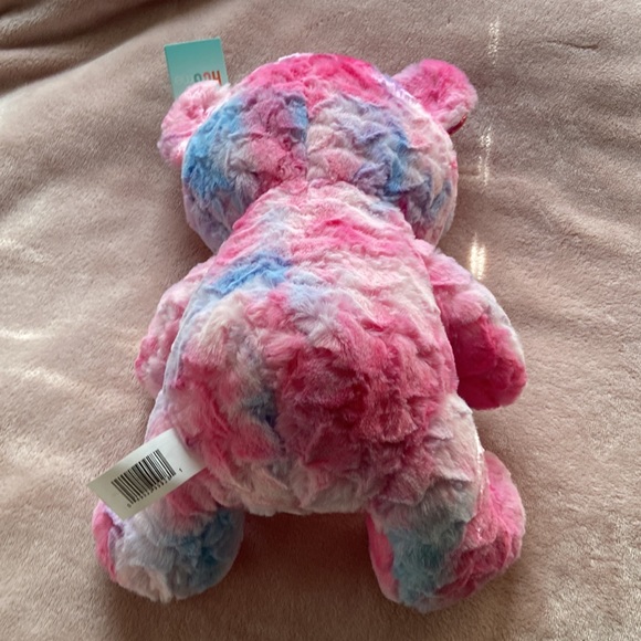 NWT Tie Dye Cotton Candy Stuffed Animal Plush Teddy Bear Walgreens brand - Picture 6 of 10
